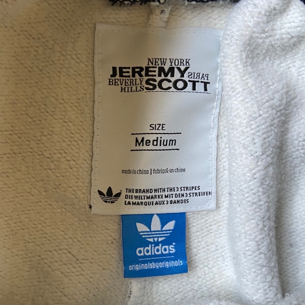 Jeremy Scott x Adidas Black and White Leopard Track Joggers - Picture 5 of 11